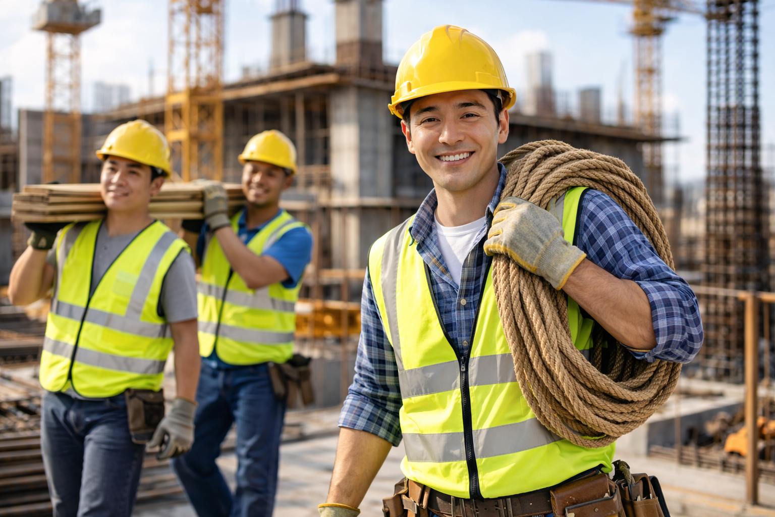 건설 현장 보조 및 기능 인력 운영